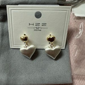 925 silver heart earring